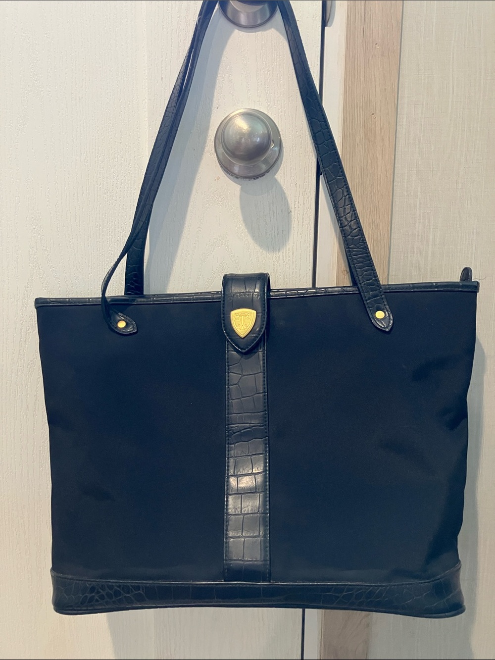 Vintage Blaine Trump black tote